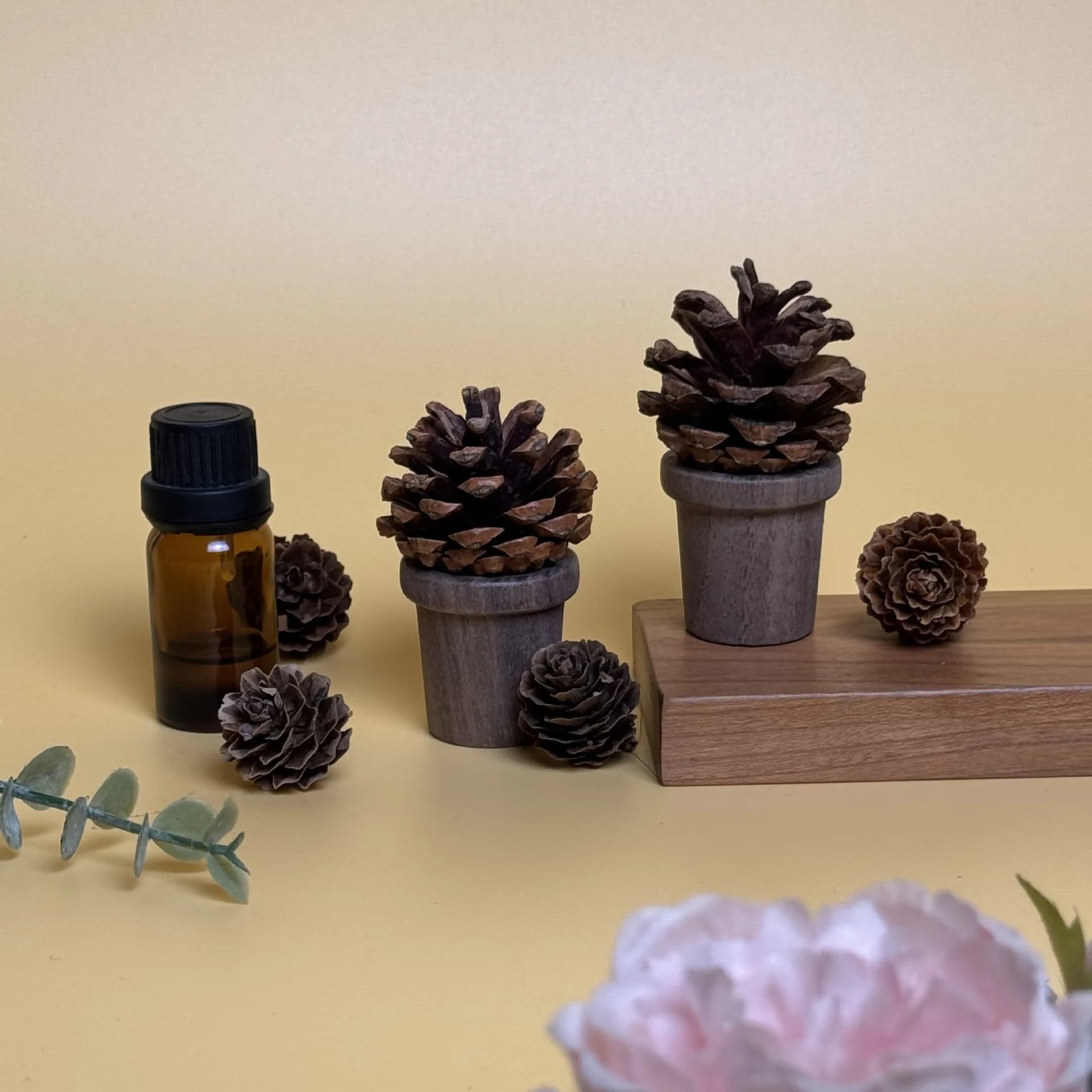 Diffusore di aromi Pigna - Parambina adesivi per carta da parati, olio profumato da 100 ml, per spazi divisori, regalo di compleanno, deodorante per ambienti