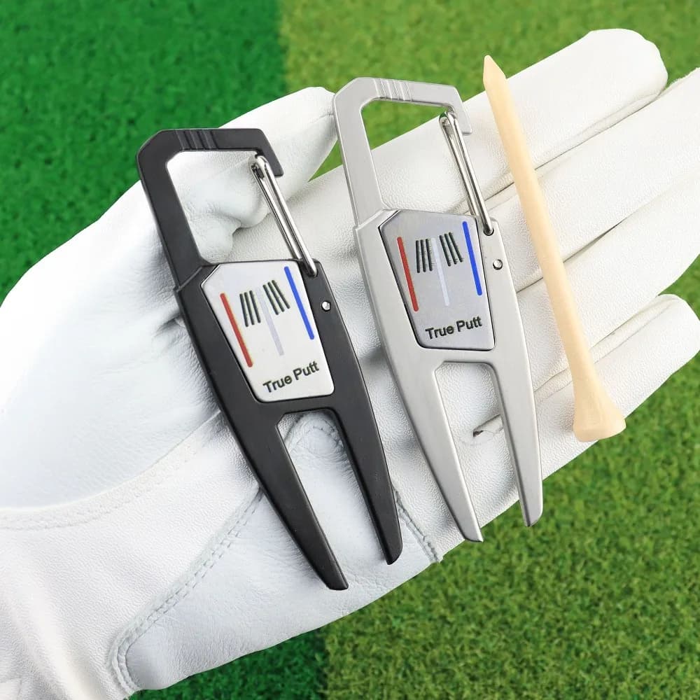 Fermaglio Portatile Verde per Golf con Marcatore Magnetico TrueButtmark, Accessori per la Pratica del Golf, Forniture per il Golf