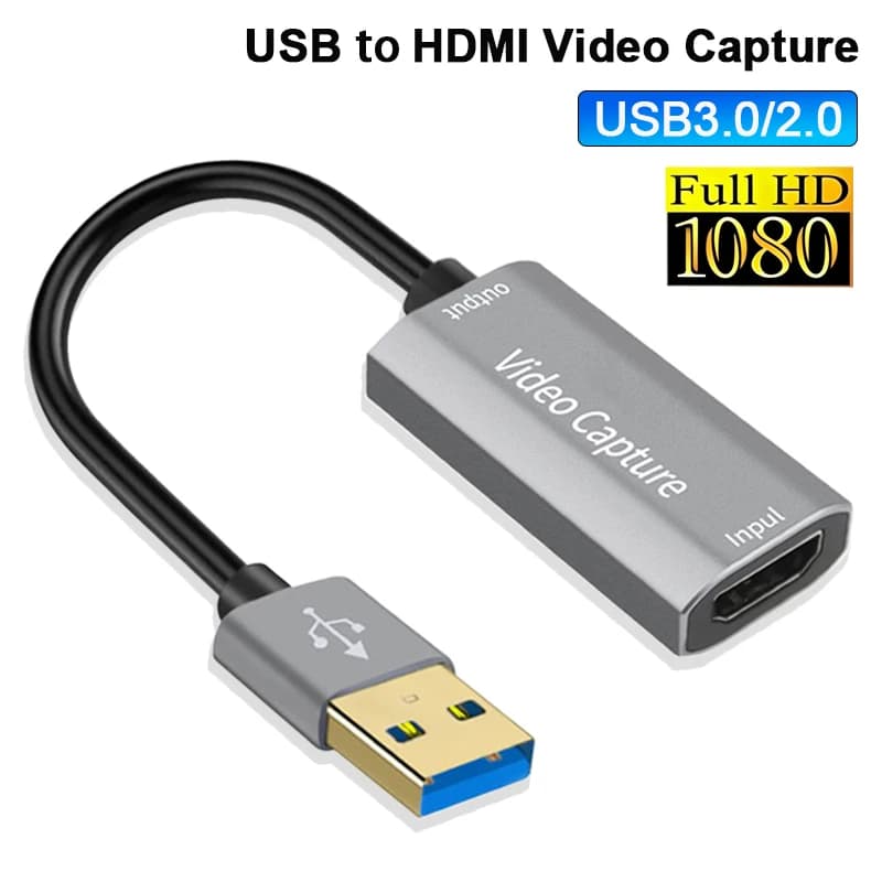 Scheda di acquisizione video USB 3.0 1080P 4K, dispositivo di acquisizione HDMI USB 3.0 per giochi, registrazione su DVD, videocamera, PC, streaming live, PS4