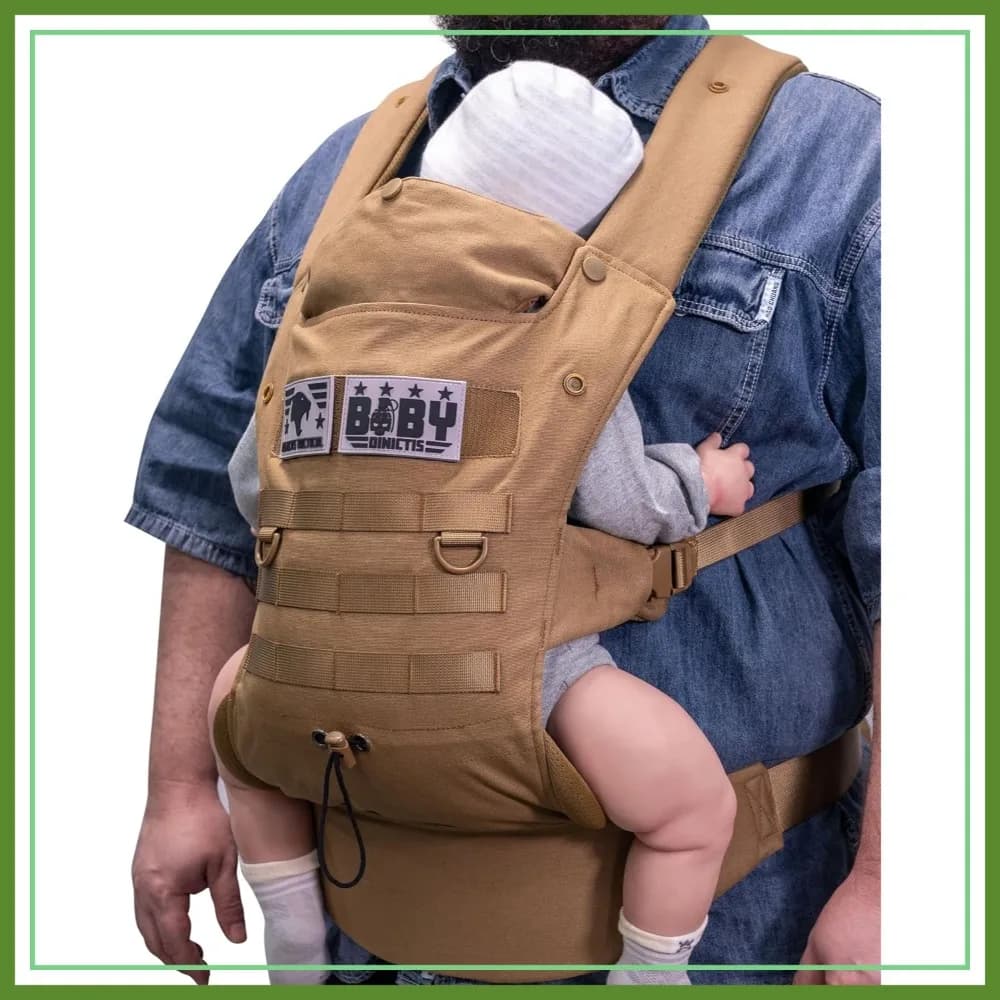 Marsupio ergonomico con supporto lombare per neonati e bambini (da 3,6 a 15 kg), comodo e leggero per genitori alti e robusti