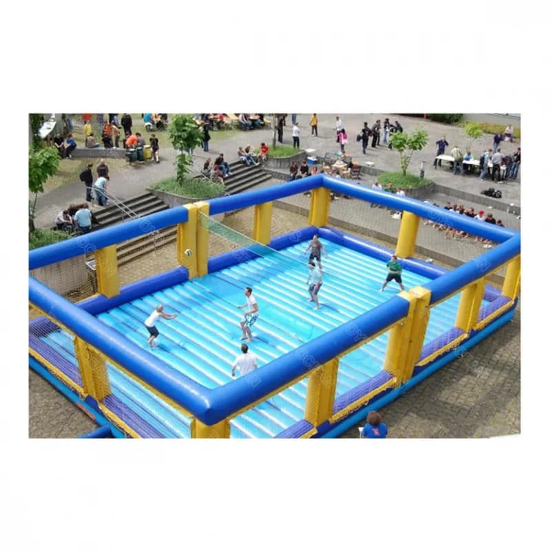 Hot Sale Commercial PVC Inflatable Volleyball Court for Beach Volleyball Outdoor Competitive Group Building Game for Adults
