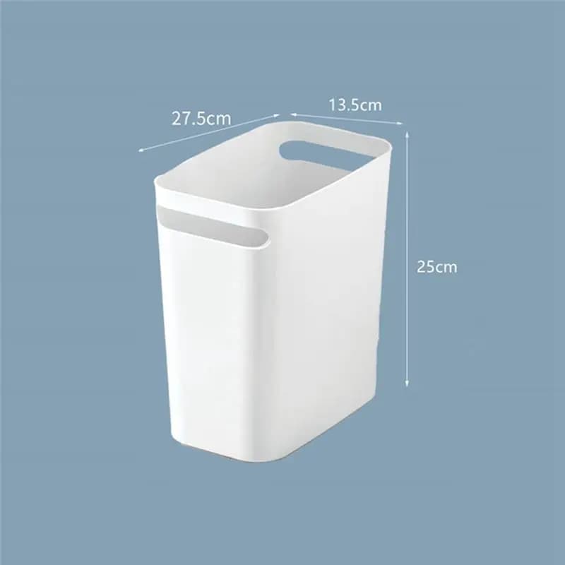 A20I 2Pack Plastic Trash Can Wastebasket, Classic Garbage Container Recycle Bin for Bathroom, Bedroom, Kitchen, Home