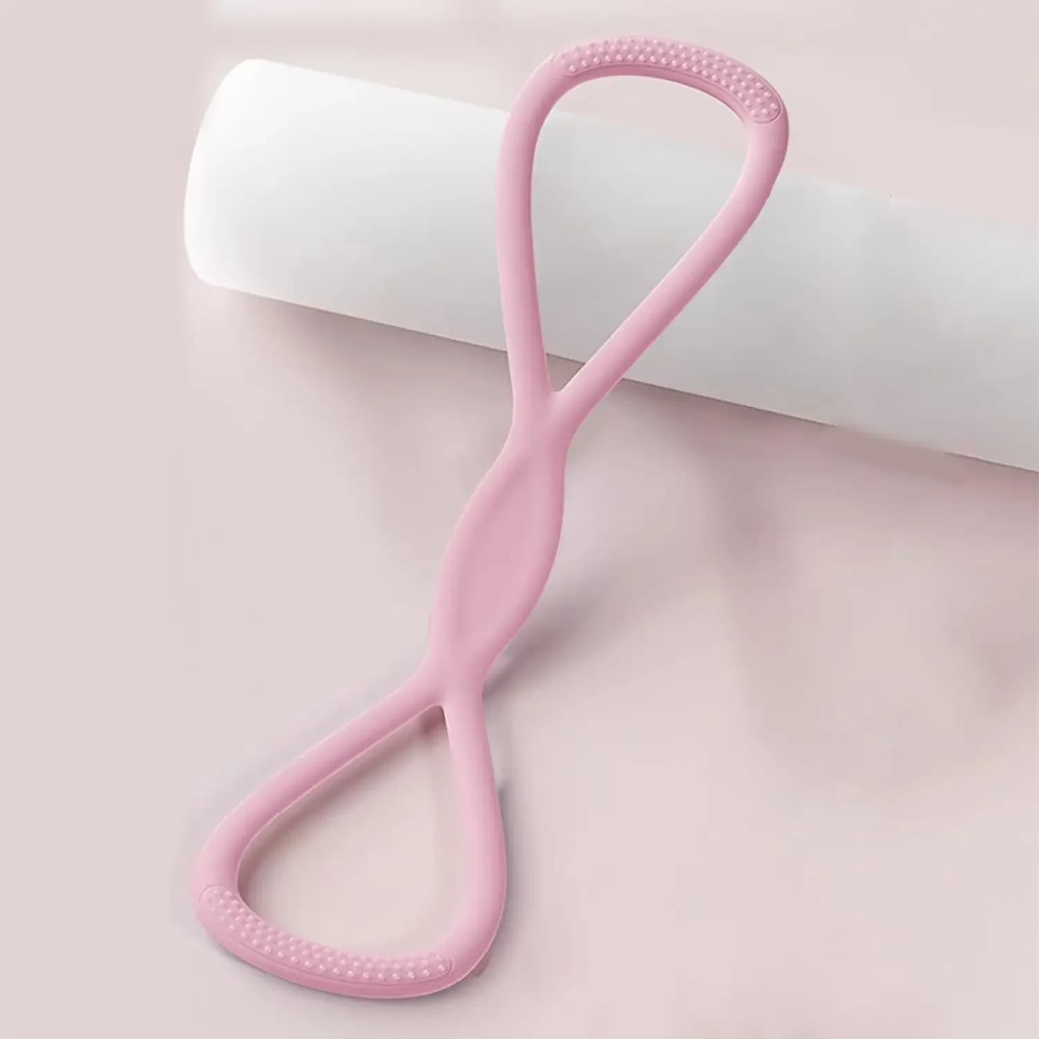 Fasce di resistenza in silicone da 15 libbre per fitness di spalle, schiena e braccia – Maniglie antiscivolo, per uso domestico