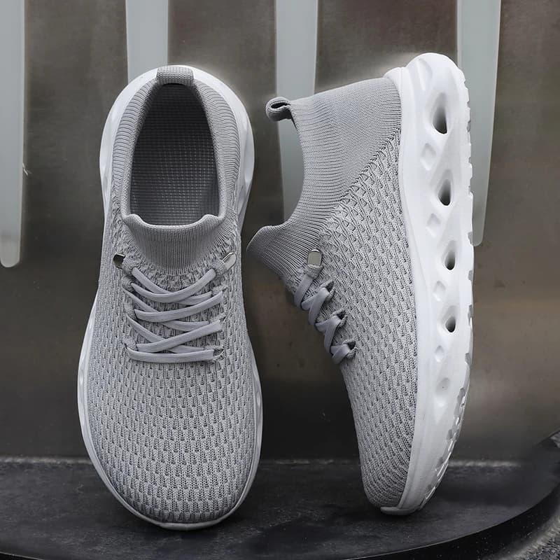 Scarpe da passeggio da uomo con punta larga, leggere e traspiranti, scarpe casual da uomo, scarpe da corsa da uomo antiscivolo per esterni, scarpe basse alla moda