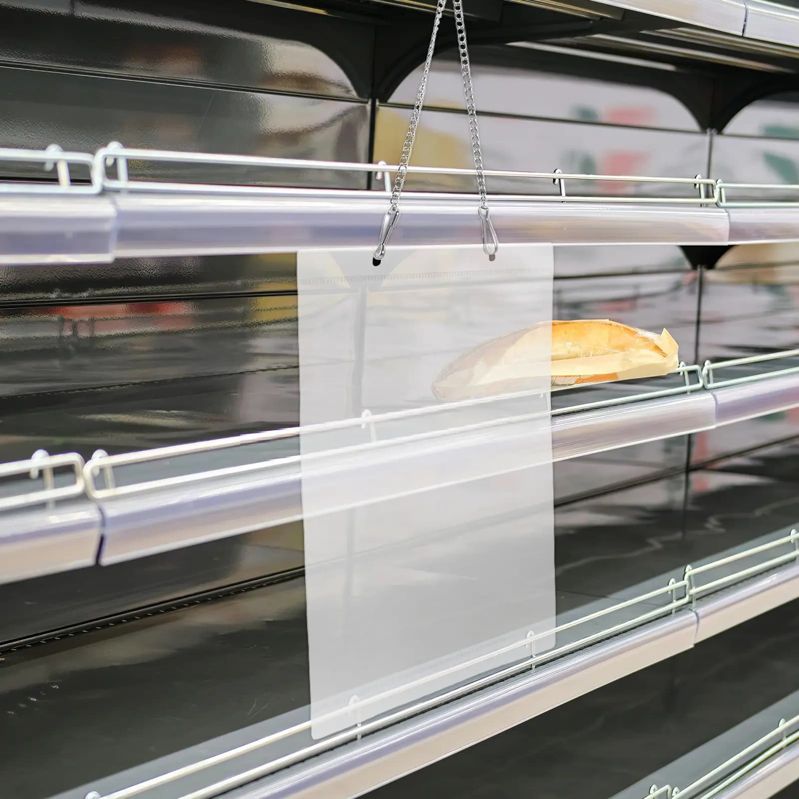 Set di 1 Portaetichette Trasparente A5 con Inserimento Laterale, Organizzatore per Poster, Porta Prezzi per Supermercati
