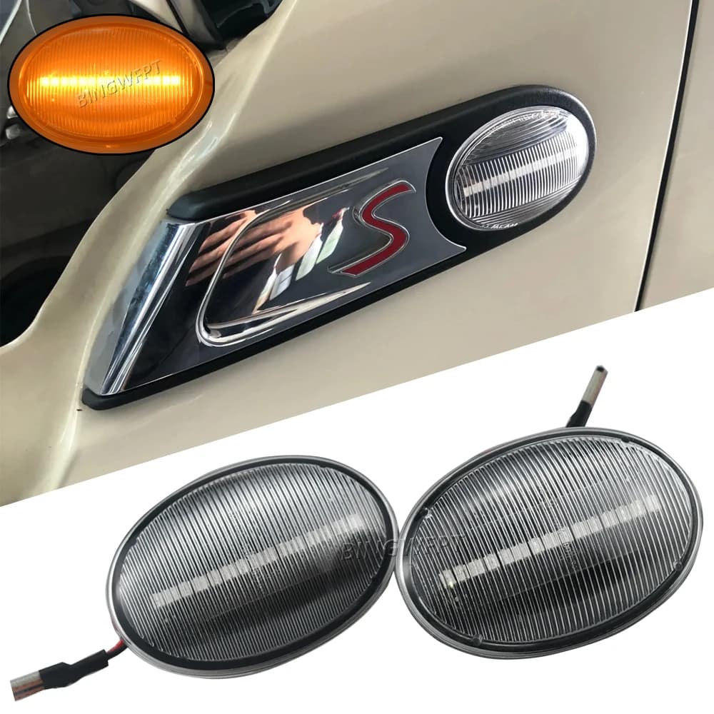 CL-R56-LSM-SM LED Dinamico Indicatore Laterale Indicatore di Direzione Luce Lampeggiante Sequenziale Per MINI Cooper R55 R56 R57 R58 R59 07 - 13
