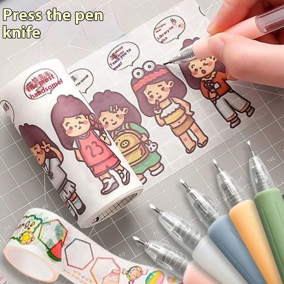 Arte Utility Coltello Penna Ricarica Adesivi Scrapbooking Utensile da taglio Express Box Coltello Materiale scolastico Forniture artigianali fai-da-te