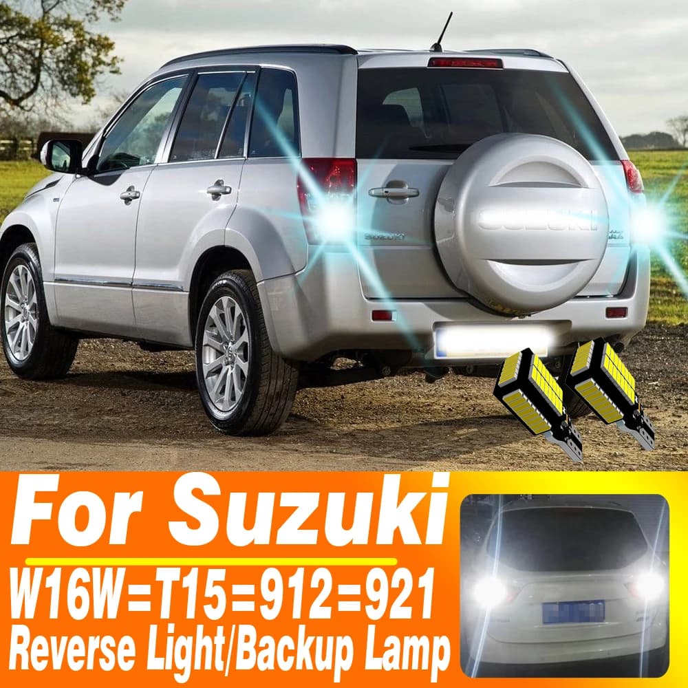 2 pz W16W T15 921 912 HA CONDOTTO LA Luce di Backup Lampadina Lampada di Retromarcia Diodo Canbus Per Suzuki Grand Vitara 1998-2015 Ignis 3 Swift 5 mk5 SX4