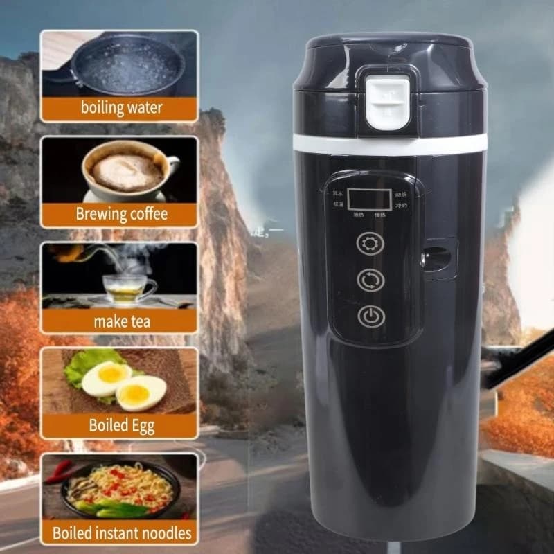 A2UC Versatile Heating Cup Travel with Auto Heating Function Electric ABS