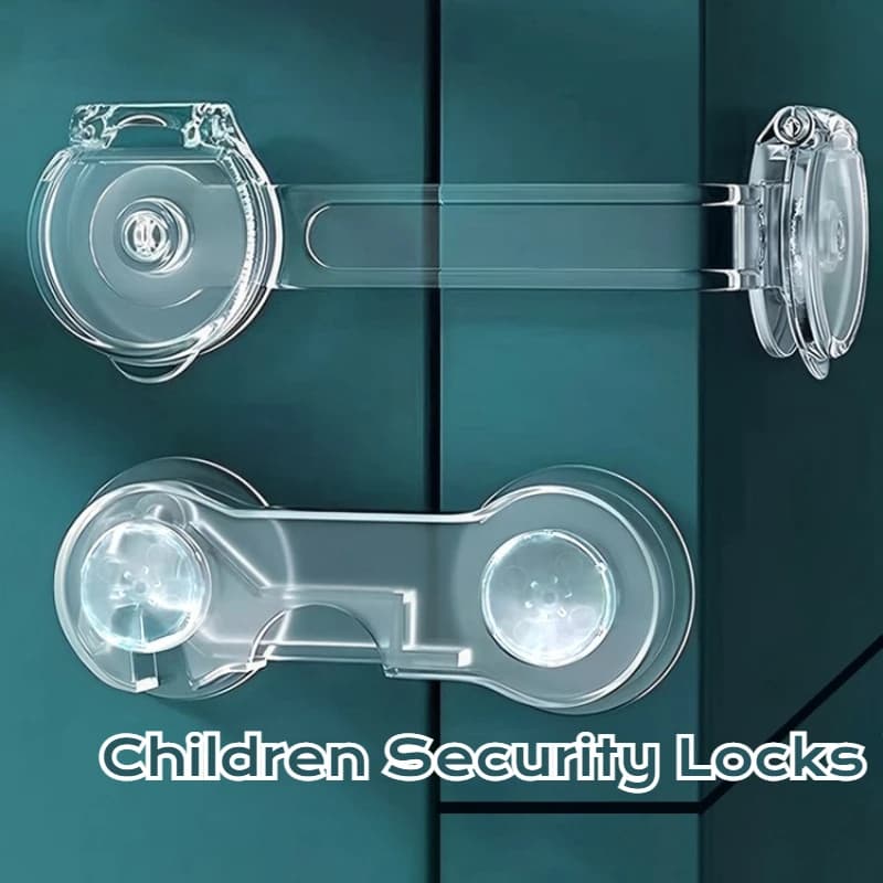 Serrature per cassetti di sicurezza per bambini anti-pizzico Protezione per bambini contro serrature di sicurezza per bambini per porta dell'armadio Frigo Strumento di protezione per bambini