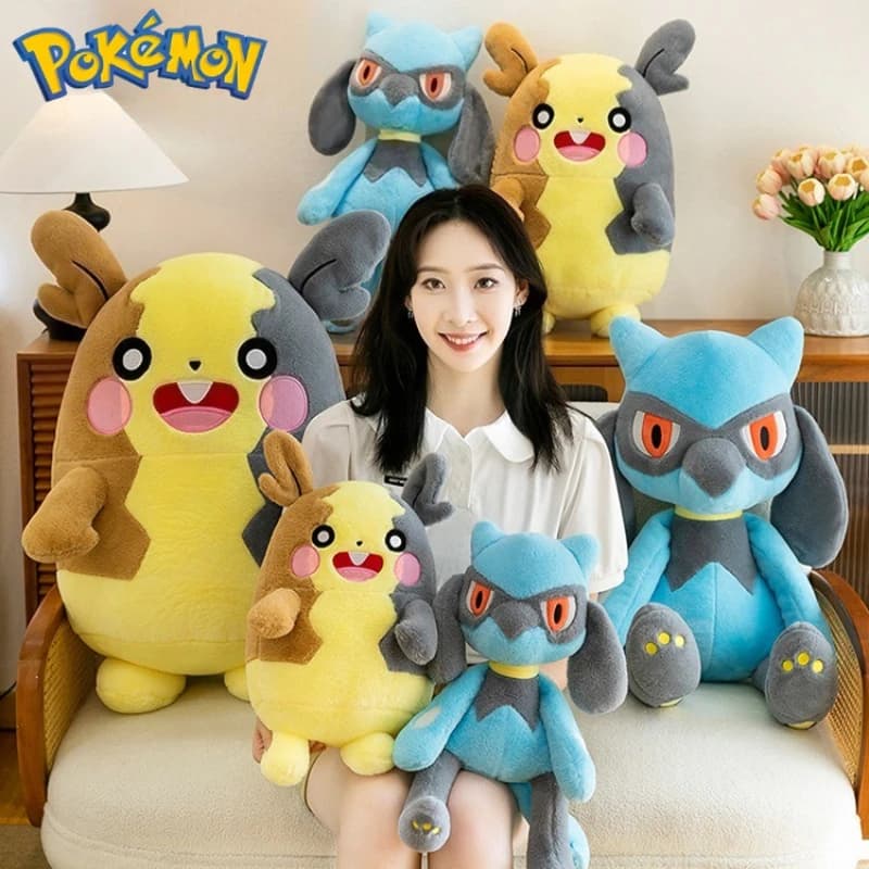 40/60/80 CENTIMETRI di Grandi Dimensioni Pokemon Peluche Morpeko Lucario Peluche Cartoon Anime Kawaii Farcito Confortevole Bambola Morbida regalo per bambini