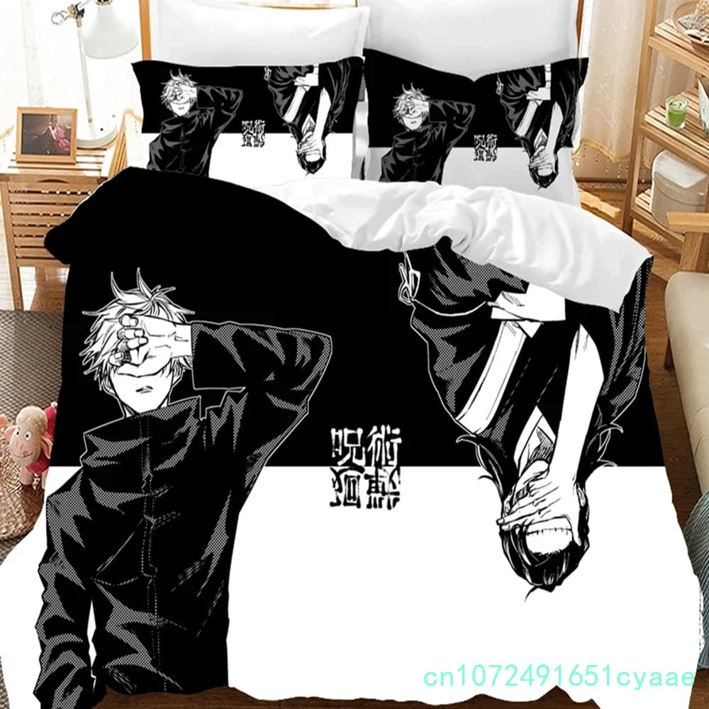 Jujutsu Kaisen Bedding Set Japan Famous Anime Duvet Cover Sets Comforter Bed Linen Twin Queen King Single Size Dropshipping Gift