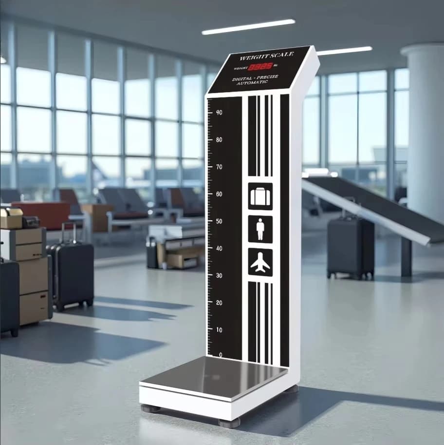 HW-3 Coin Operated Airport Luggage Weight Scale Steel LED Medical Grade OEM ODM for Laboratory Weighing
