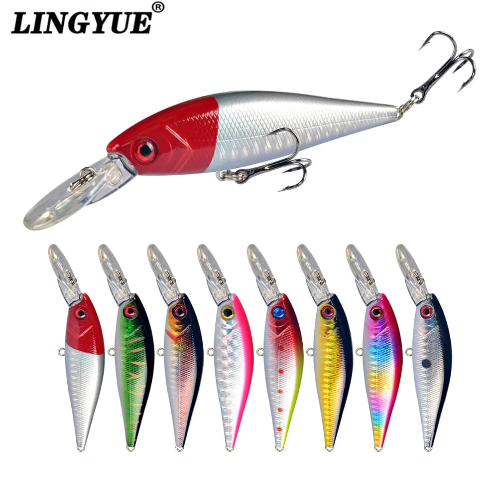 1pc quality fishing lures hard bait floating slim quality wobblers minnow Artificial Bait Tackle