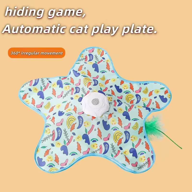 Giocattolo Interattivo per Gatti con Richiamo Uccelli, Attivazione a Movimento, Piuma Nascosta, Gioco per Gatti e Gattini, 3 Modalità, US