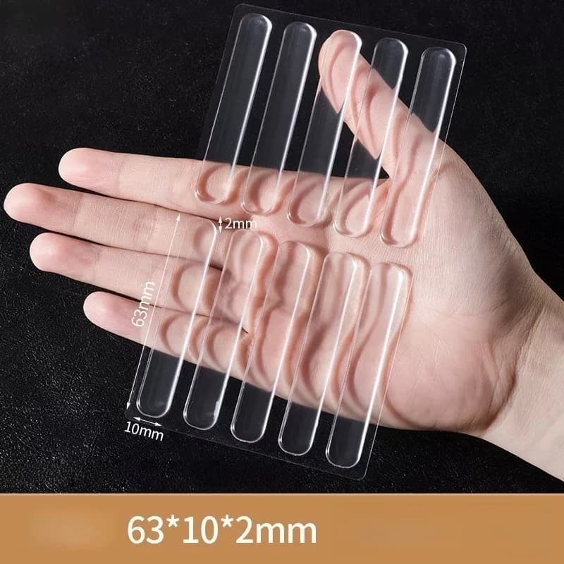 1 Foglio di Cuscinetti Ammortizzanti in Silicone Autoadesivi, Fermaporta, Protezioni Antiurto per Pareti, Mobili e Frigoriferi