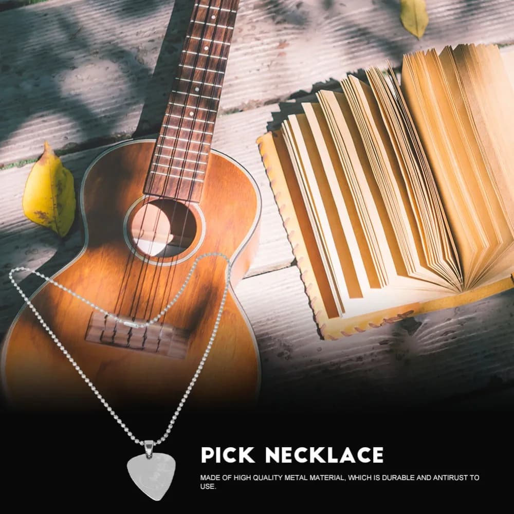 Steel ​Guitar Pick ​ ​Special Pattern ​Music Themed​ ​Pick Pendant Jewelry​ Friendship Charm ​Guitar Accessory Jewelry​