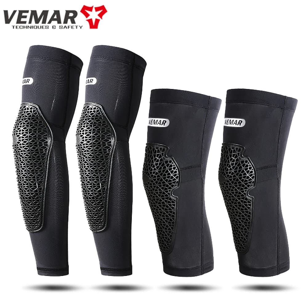 VEMAR Refrigerated anti-duty motorcycle knee pads for high elasticity motocross DH ATV MTB Cycling Motorcycle Sleeves Knees