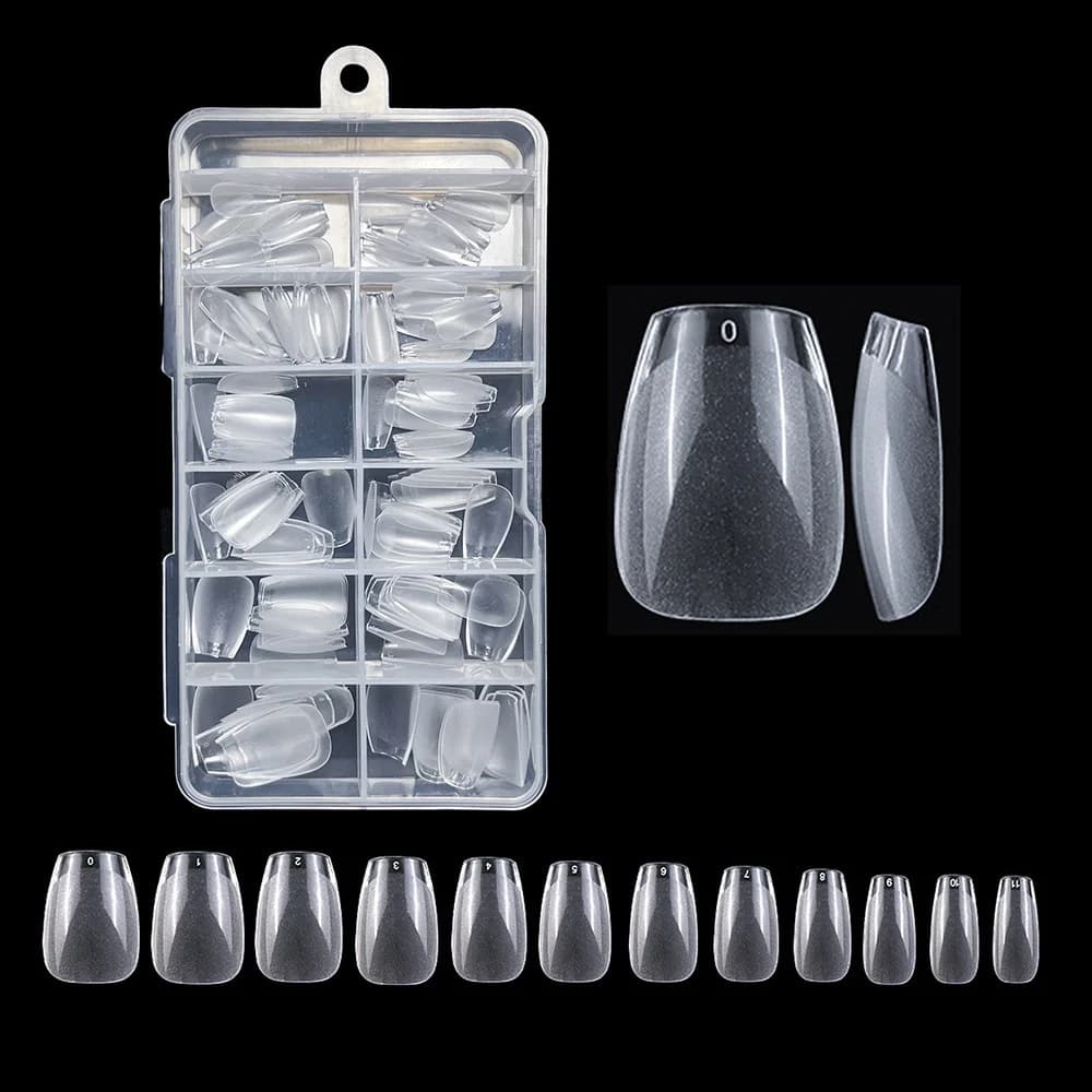 Nail Tips Square: Pre-etched Matte Extra Short Square Soft Gel Nail Tips Full Cover 120pcs False Fake Nails Tips for Acrylic Nails Clear Gelly Tips