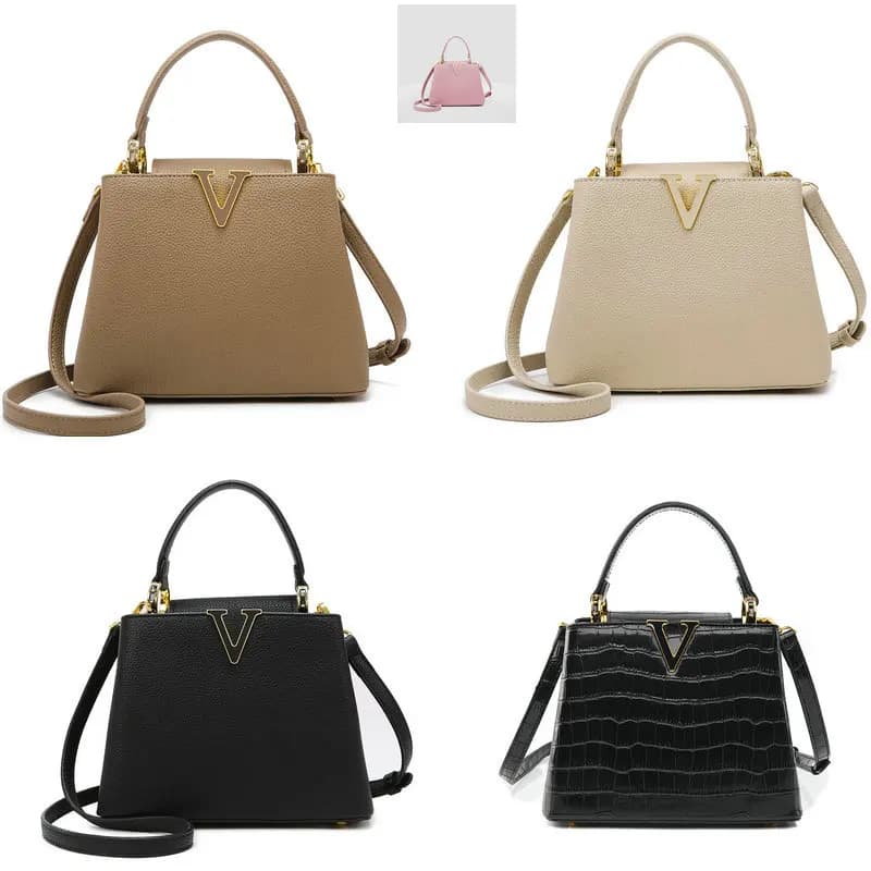 Borsa a tracolla di lusso kaki nero bianco rosa 2025 Borsa a tracolla di moda da donna Borsa a tracolla Borsa a secchiello classica da donna