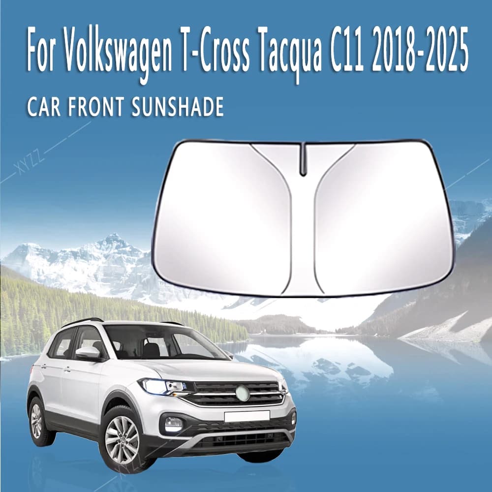 Parasole Anteriore per Auto, Isolamento Termico, Protezione Solare Estiva per VW Volkswagen T-Cross Tacqua C11 2018~2025, Accessori Auto