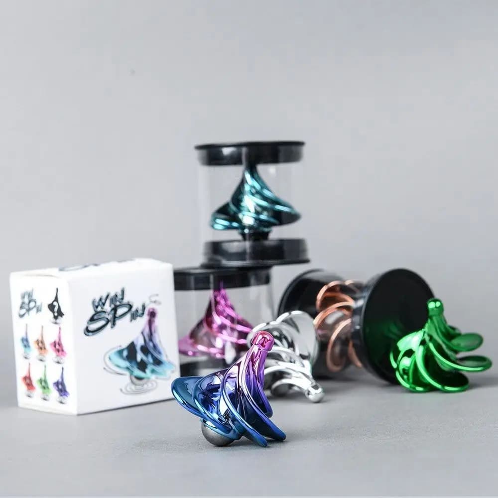 Mulino a vento Fidget Spinner Colpo d'aria Aerodinamico Rotante Vento Trottola Colorato Interessante Giroscopio a vento per adulti