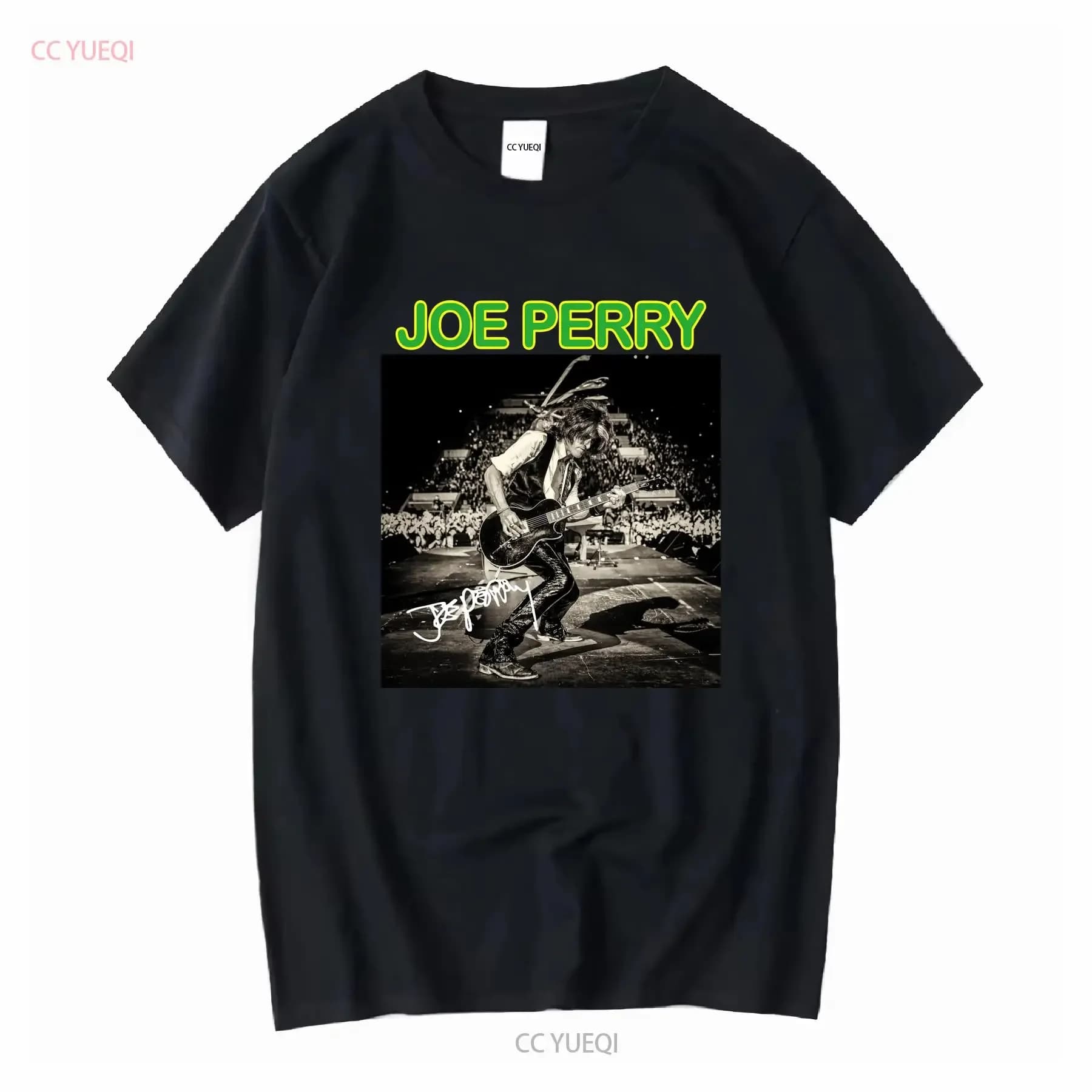 Firma Joe Perry Have Guitar Will Travel T Shirt Nera S 5XL UT860 vintage lavato leggermente morbido Top da indossare tutti i giorni