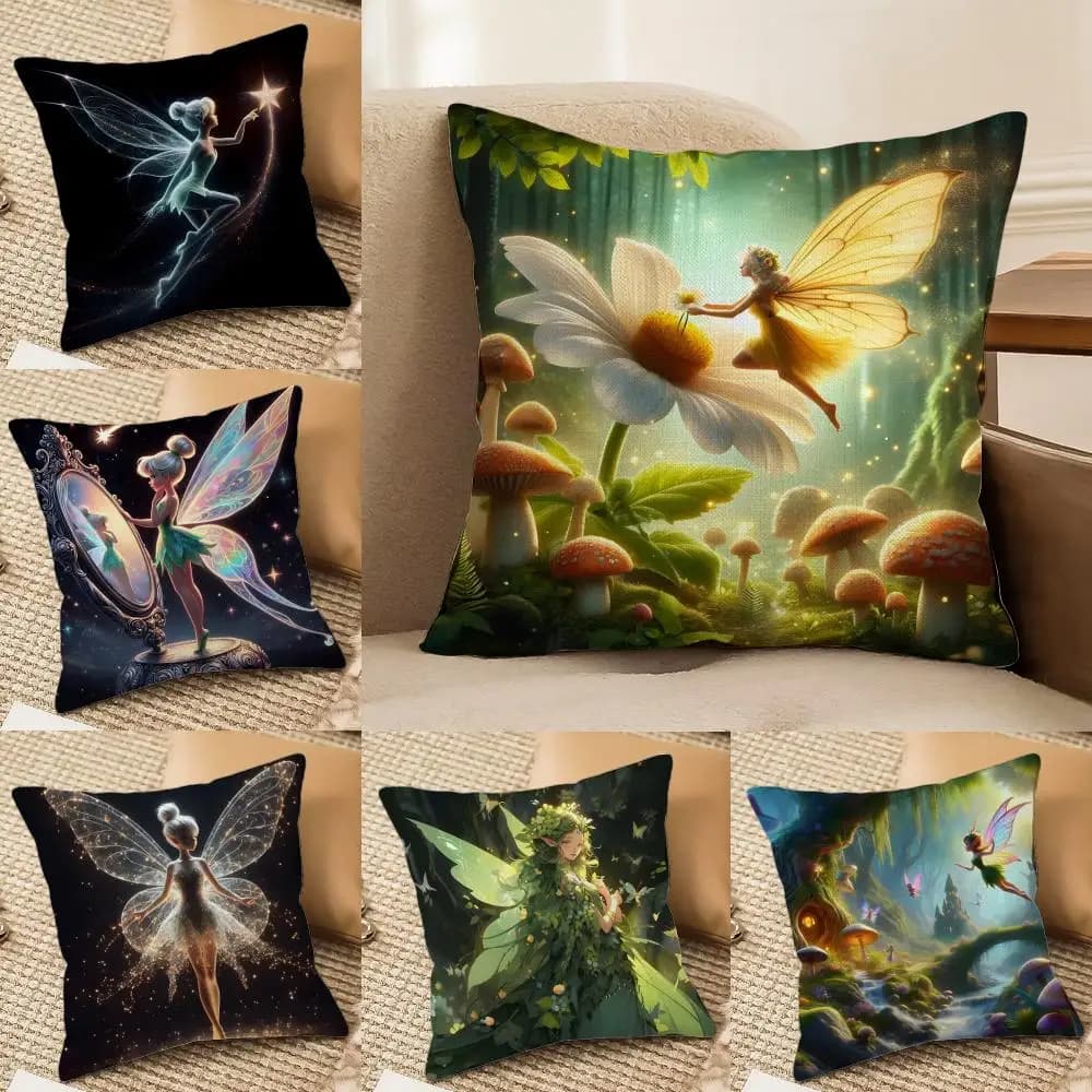 Federa per cuscino FairyMagicElf, stampata su entrambi i lati, cuscino per divano, testiera per camera da letto