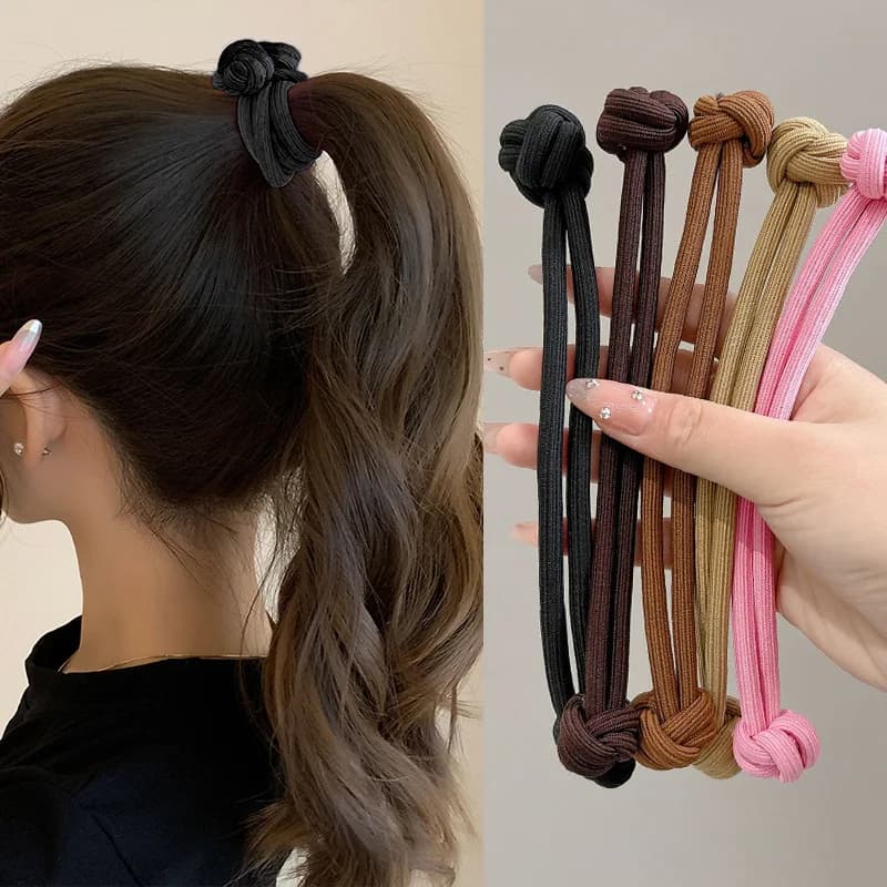 Simplicity Stretch Rubber Hair Ties for Women High elasticity Fashion Girl Head Rope Scrunchie Hair Accessories