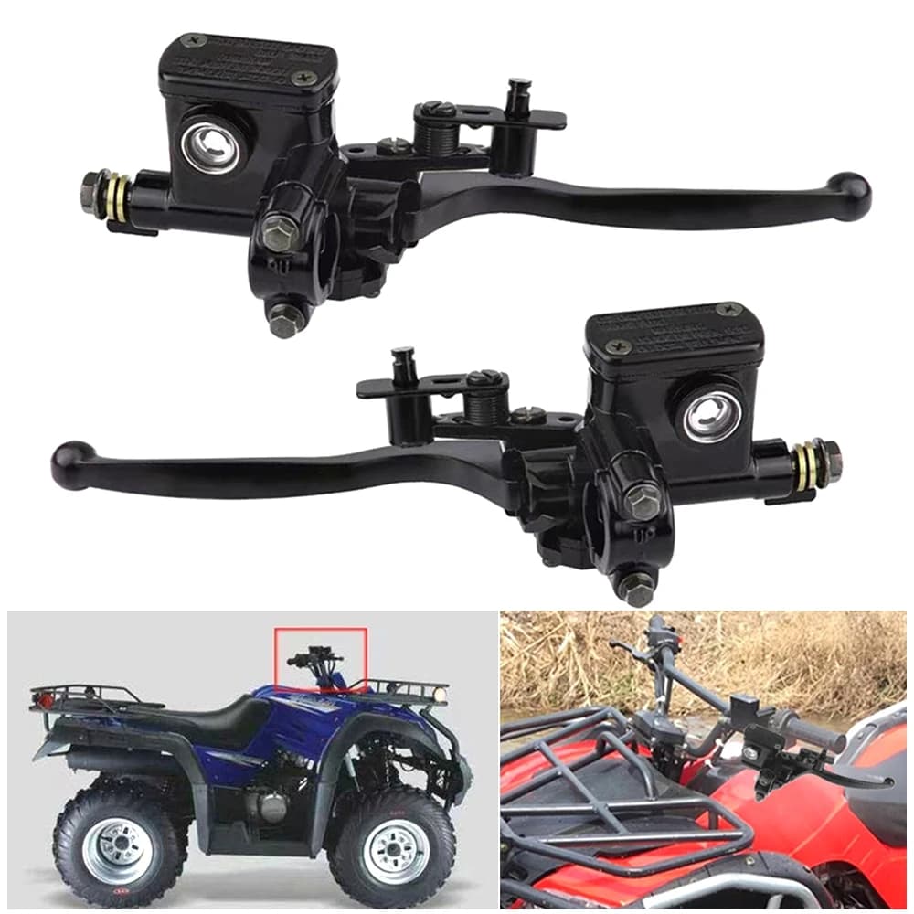 Leva del freno idraulico della pompa principale anteriore del motociclo da 7/8 22mm con freno di stazionamento e interruttore di arresto per 50-250cc Dirt Bike Quad ATV