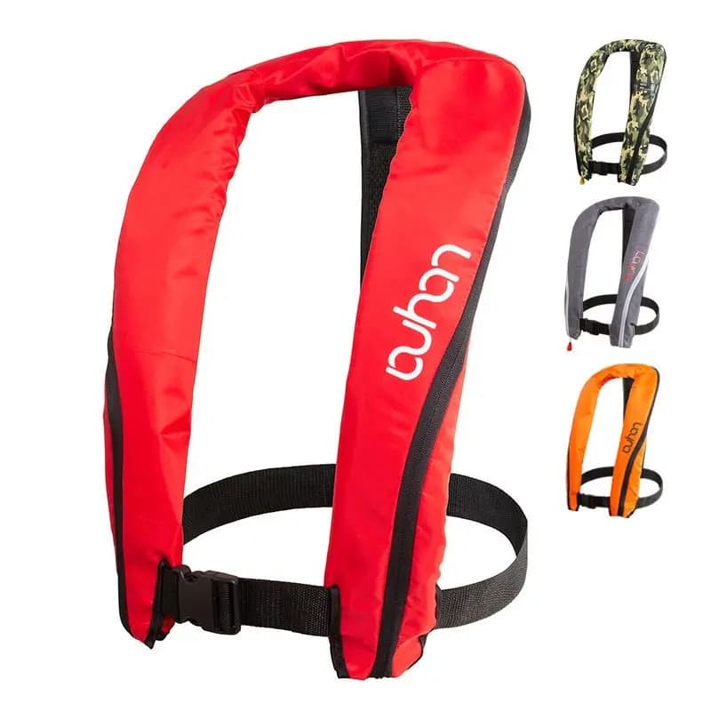 Gilet di salvataggio 150N Cintura di salvataggio per uomo adulto Pesca portatile da donna Gilet da pesca automatico multifunzione manuale in mare