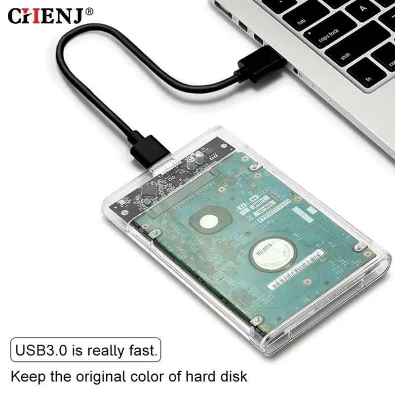 SATA 2.5 "USB 3.0 SATA Hdd Box HDD Hard Disk Drive custodia esterna per HDD Tool Free 5 Gbps custodia per disco rigido esterno Mobile