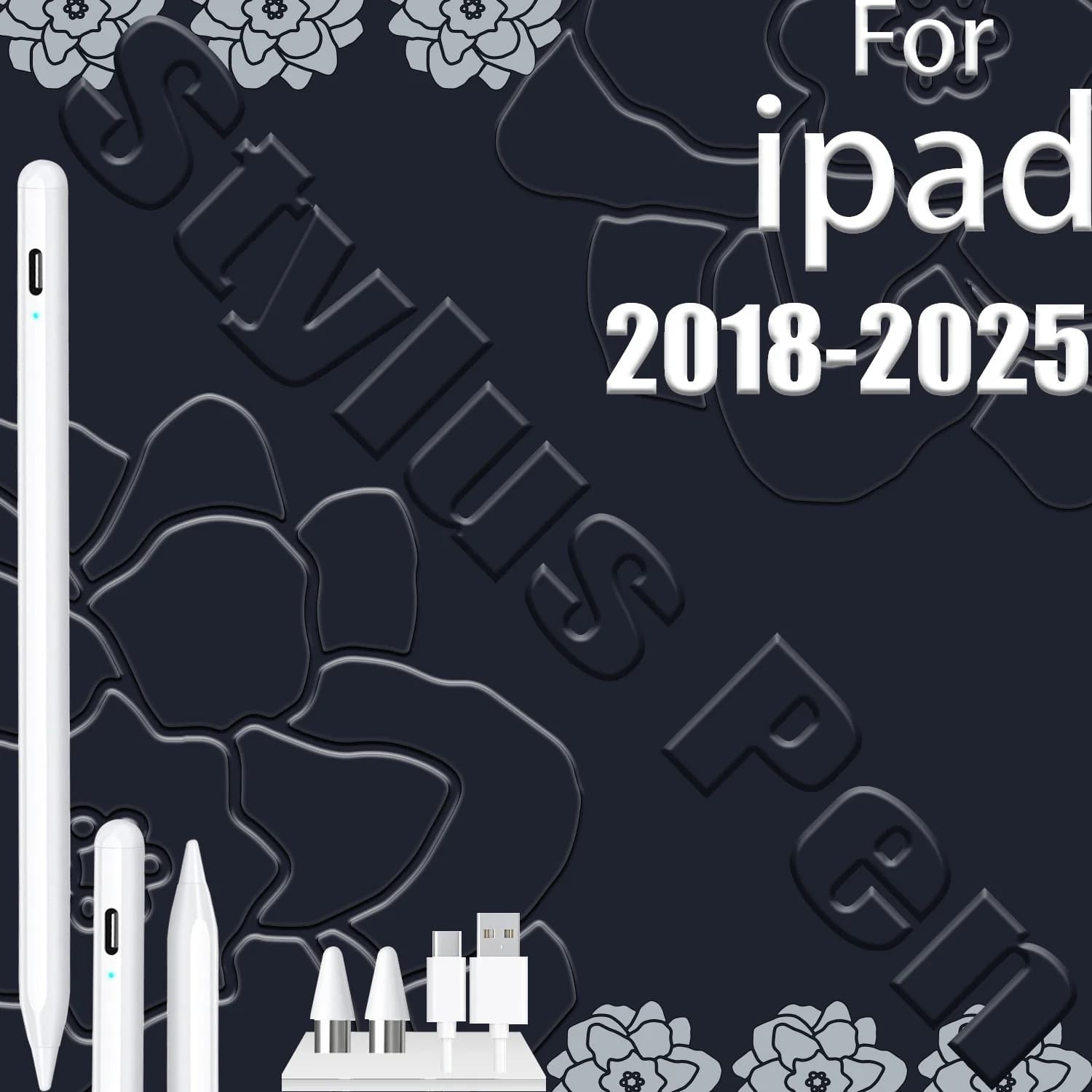 Penna per iPad con rilevamento del palmo, attacco magnetico, ricarica rapida, batteria a lunga durata, compatibile con iPad 2018-2026 Pro/Air/Mini/10a Gen