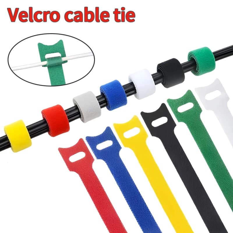 Fascette per Cavi Riutilizzabili Autoadesive in Nylon per Organizzare Cavi USB, Fili di Ricarica e Cavi per Cuffie