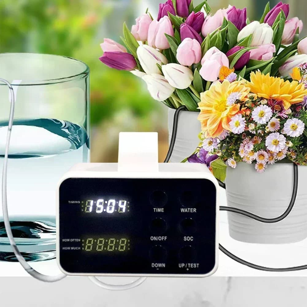 Drip irrigation system with automatic timer for internal irrigation for potted plants Electric garden tools for water Accessories Home Supplies