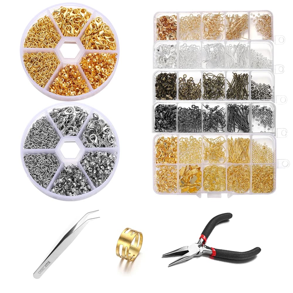 Alloy Accessories Jewelry Results Set Repair Tools Mosquito Closure Open Jumping Rings Hooks for Earrings for DIY Jewelry Creation 2030