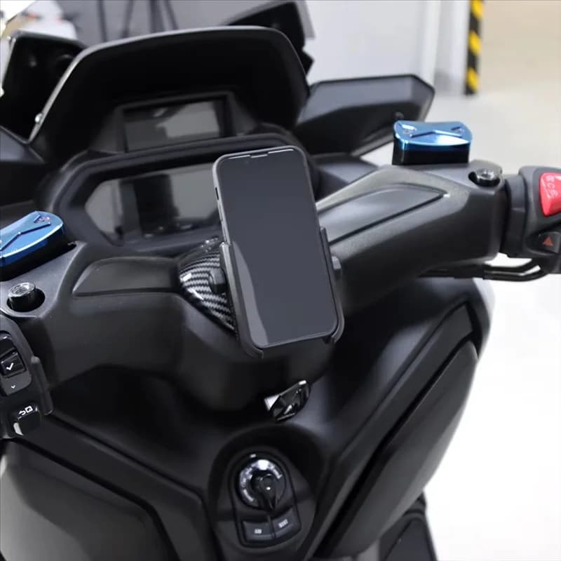 Per XMAX X-MAX 300 2017-2025 Accessori Copertura superiore del rubinetto del manubrio del motociclo con supporto per telefono