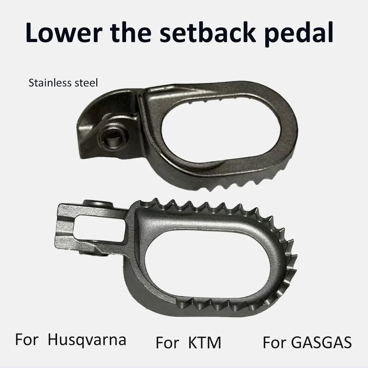 Moto Abbassato 3mm Set Posteriore Pedane In Acciaio Inox Poggiapiedi Pedali Per KTM EXC EXCF XCW XC XCF SX SXF 2024 GasGas Beta