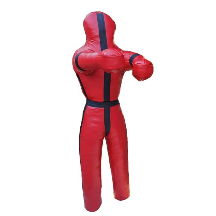 Sacco da Boxe Pesante in PU PVC 1m-1.8m per Boxe MMA Jiu Jitsu BJJ Grappling, Resistente agli Urti, Costruzione Durevole, Riempimento con Sabbia