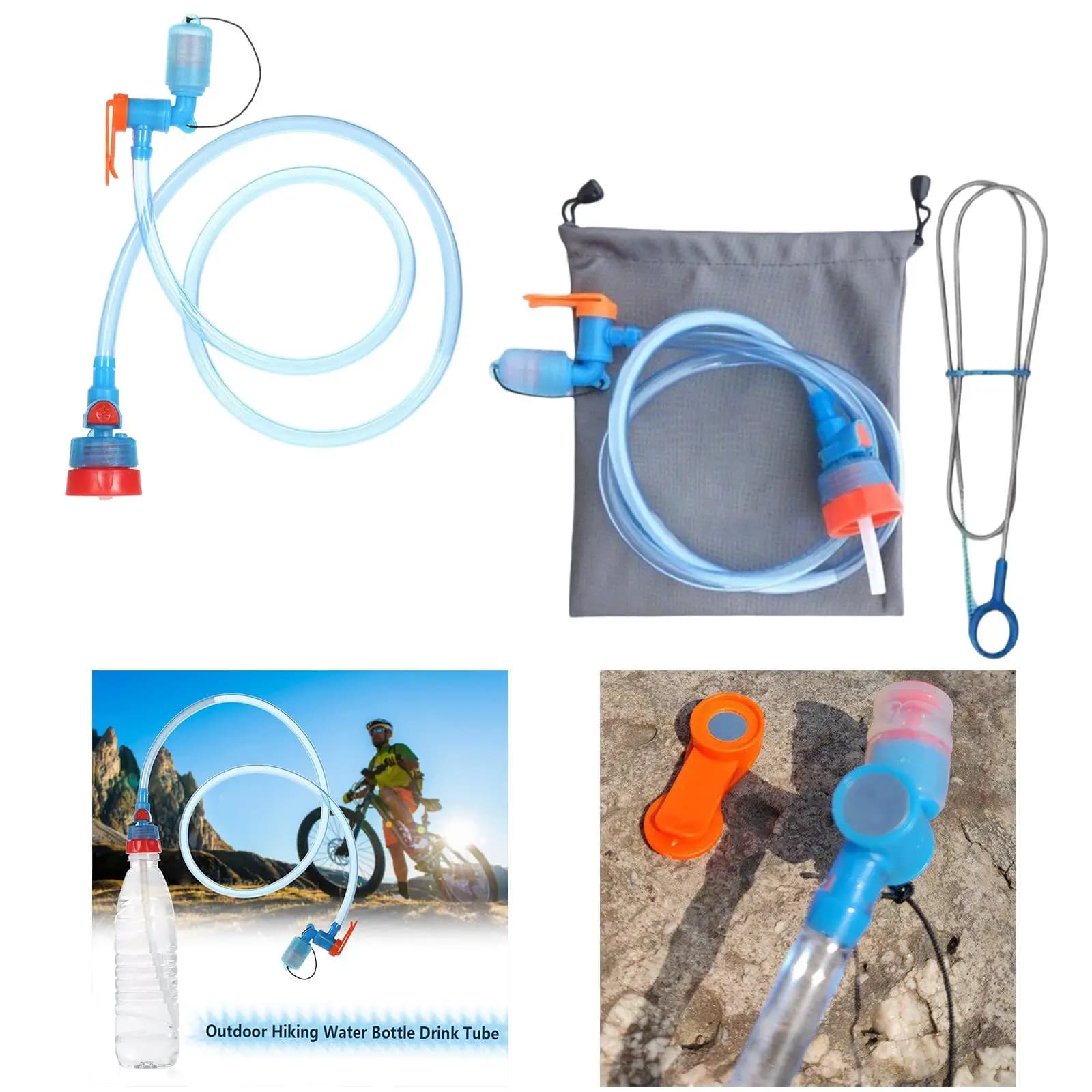 Hydrating Bag with Valvola a Mordente and Tubo Flexible for Backpacking, Hiking, Camping, Water Drying