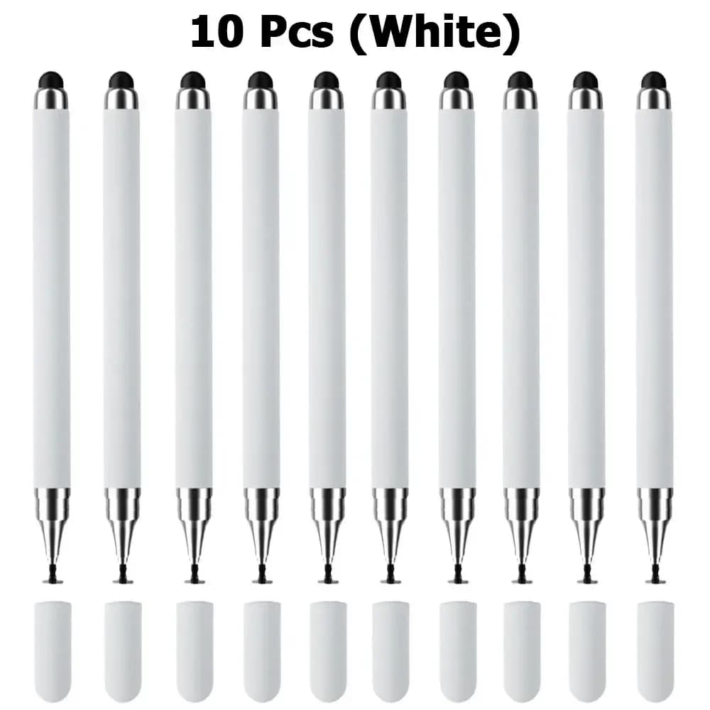 Penna stilo da 10 pezzi universale 2 in 1 penna per tablet con schermo da disegno per iPhone iPad matita touch capacitiva per telefono Android Samsung