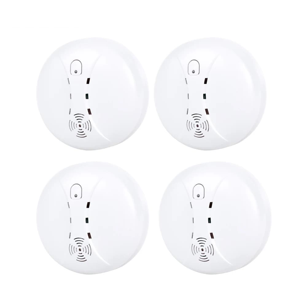 Sensore di Fumo Wireless 433MHz EV1527 con Allarme Antincendio, Buzzer Integrato 80dB e Display LED per Protezione e Sicurezza