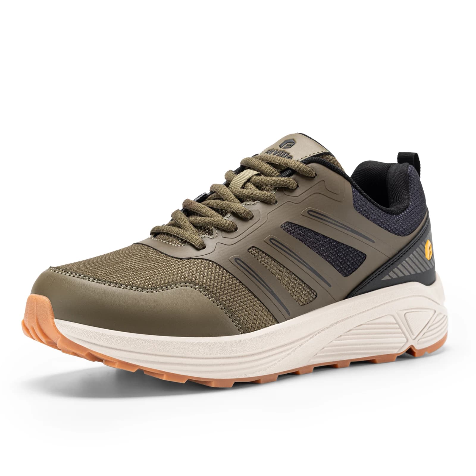 Scarpe da Trail Running Fitville con Punta Larga, Sneakers da Uomo Antiscivolo e Resistenti all'Usura, Scarpe Sportive per Dolori al Tallone e Sollievo dalla Fascite Plantare