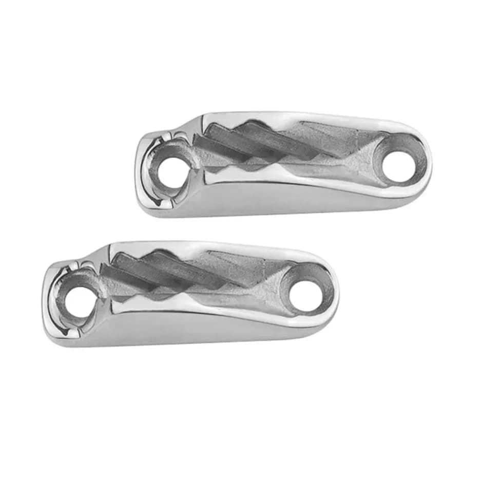 2 pezzi Marine Grade 316 acciaio inossidabile corda per barche Clam Cleat Jam Cleat Board Line Cleat Gripper Hardware barche accessori per Kayak