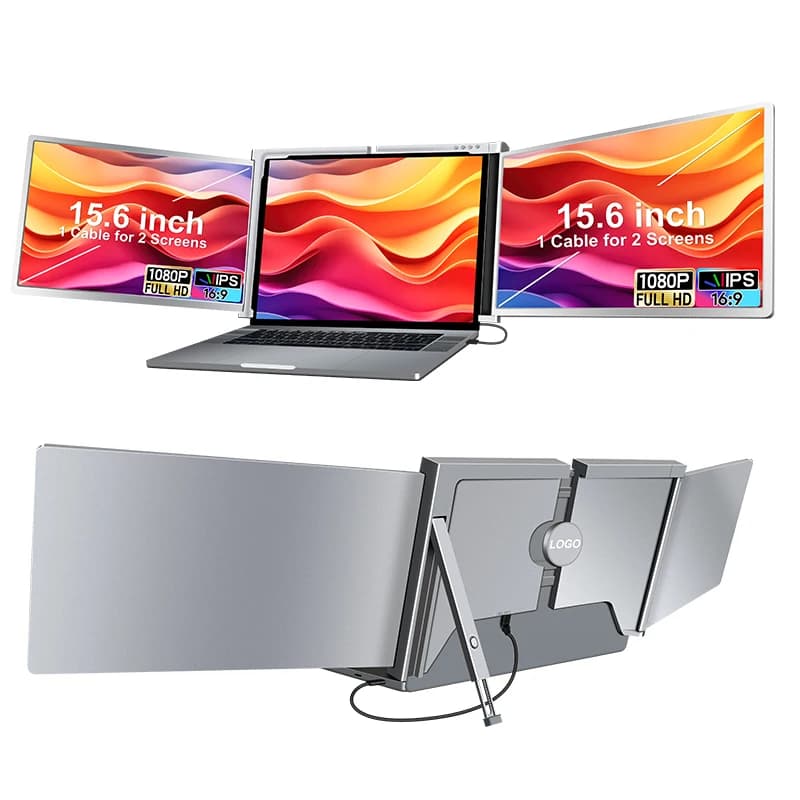 Popolare in Europa Design super sottile da 15,6 pollici Nessun driver MacBook Monitor a tripla schermo S700 per laptop Windows e Mac da 15-17,3"