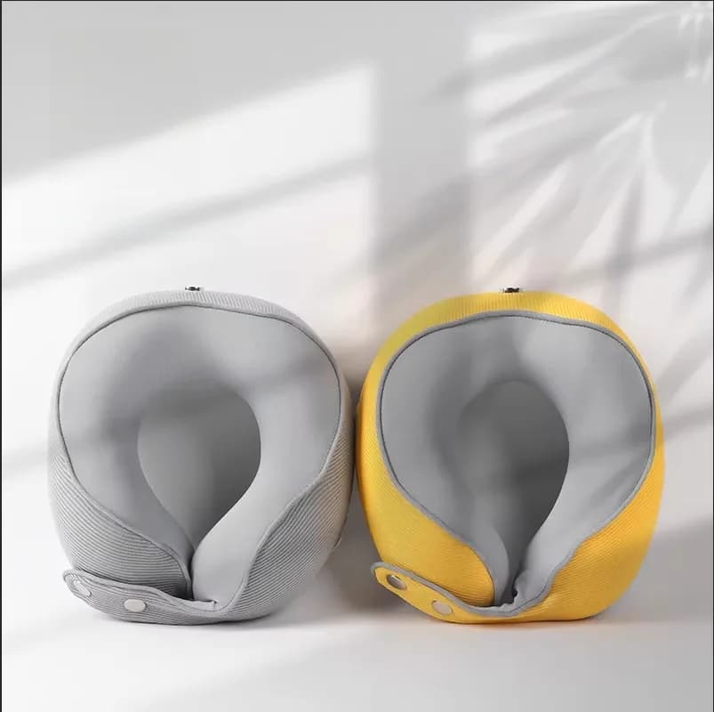 Cuscino da Viaggio a U per Bambini Topentar, Supporto Portatile per Aereo e Auto, Cuscino in Memory Foam Anti-Abbassamento della Testa