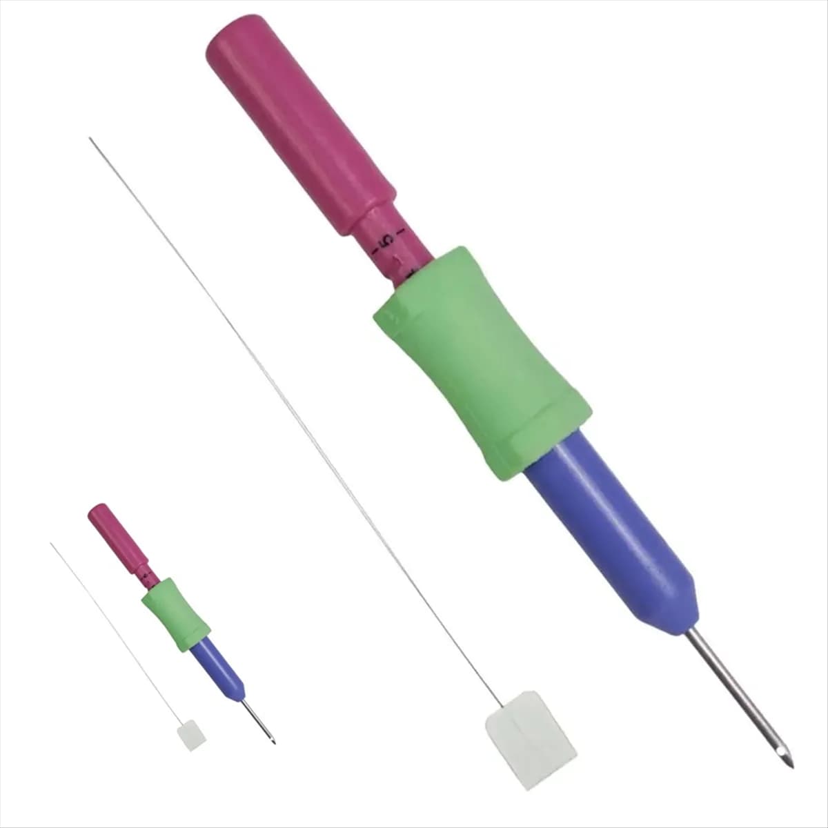 HHTL Adjustable Punch Needle Embroidery Kits Yarn Embroidery Pen Crochet Knitting DIY Handmade Crafts Stitching Sewing Tools