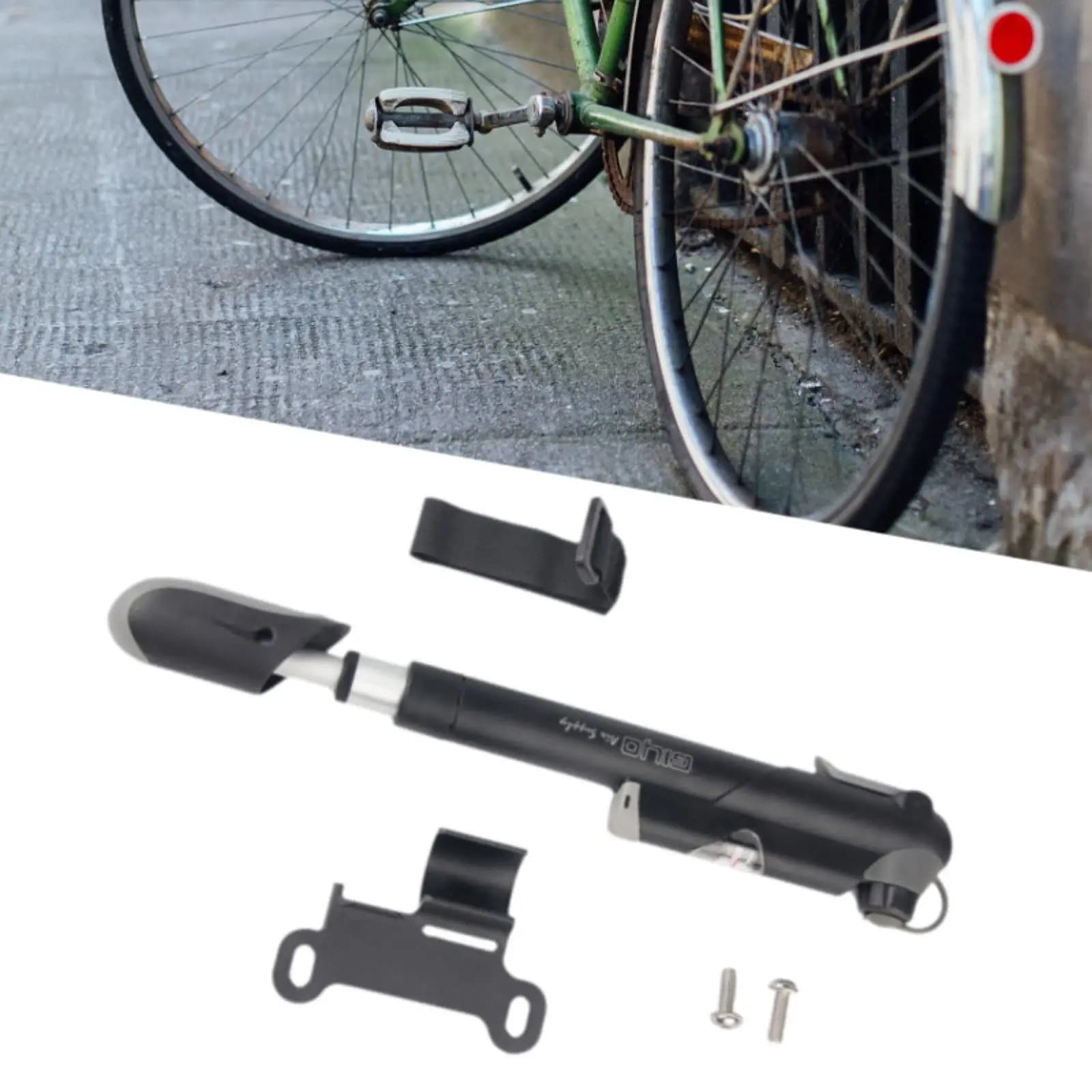 Strumento di riparazione della pompa per pneumatici per bici Comodo pompa per pneumatici per bicicletta leggera Piccolo portatile per bici da strada BMX Bici per bambini Bici piegata MTB