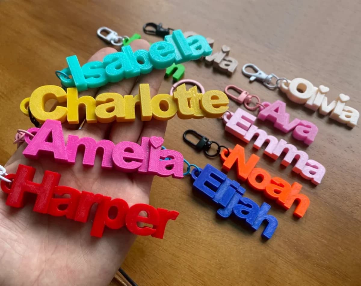 Nome personalizzato Portachiavi in acrilico Zaino personalizzato Scatola per il pranzo Etichetta Borsa Festa di compleanno Matrimonio Pavor Regalo di anniversario