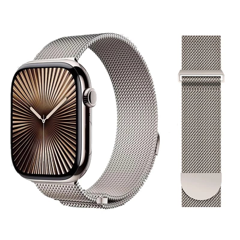 Cinturino ad anello milanese per cinturini Apple Watch 44mm 40mm 45mm 41mm 49mm 42mm braccialetti correas iWatch serie 6 se 8 9 10 11 ultra 2 3